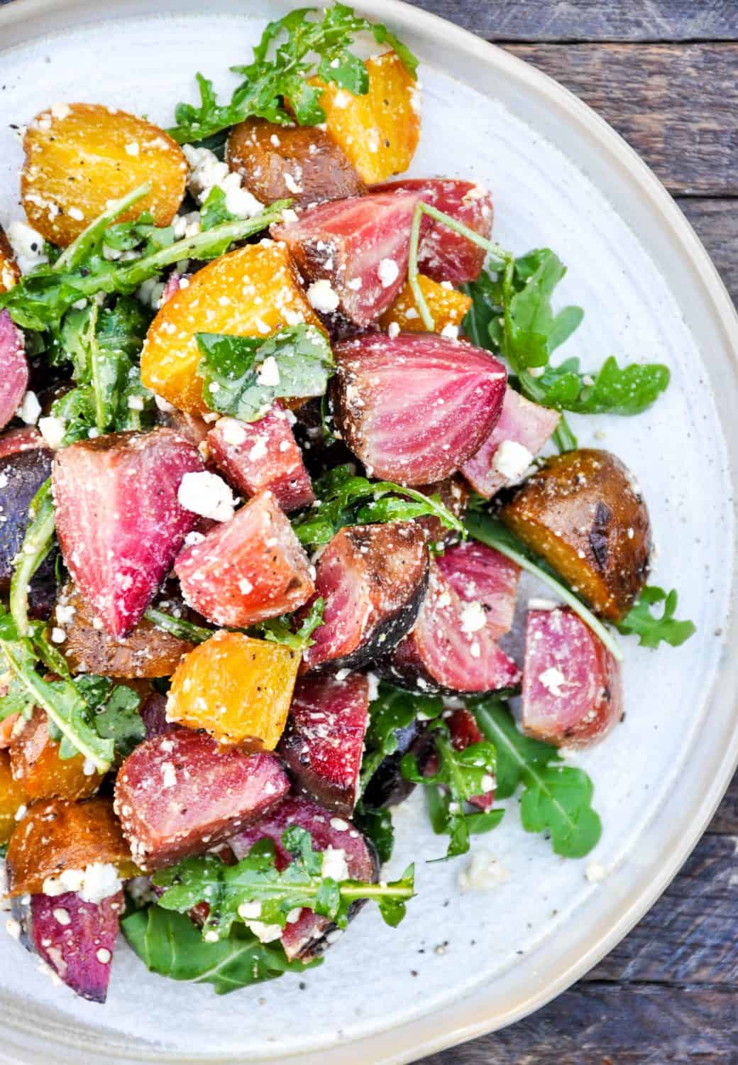 Arugula and Roasted Beet Salad with Olive Oil