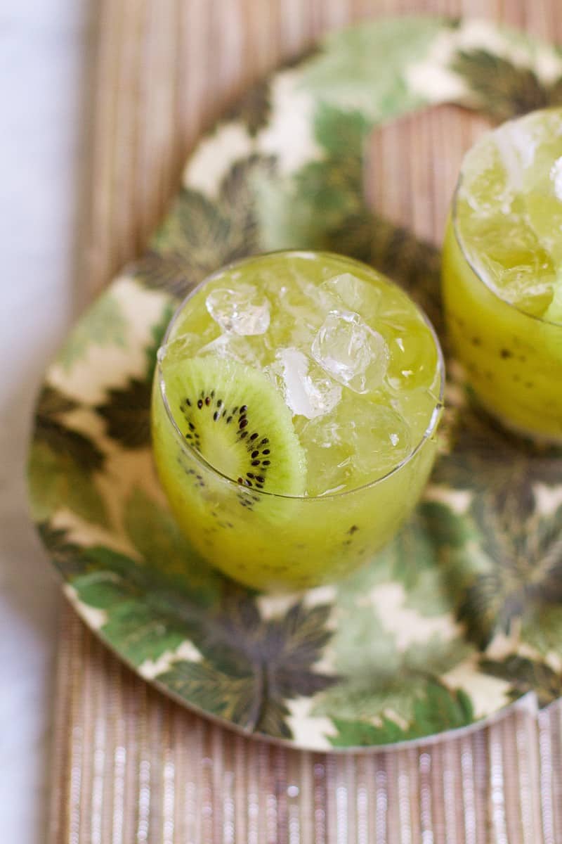 Spicy Kiwi Mint Margarita Close Up