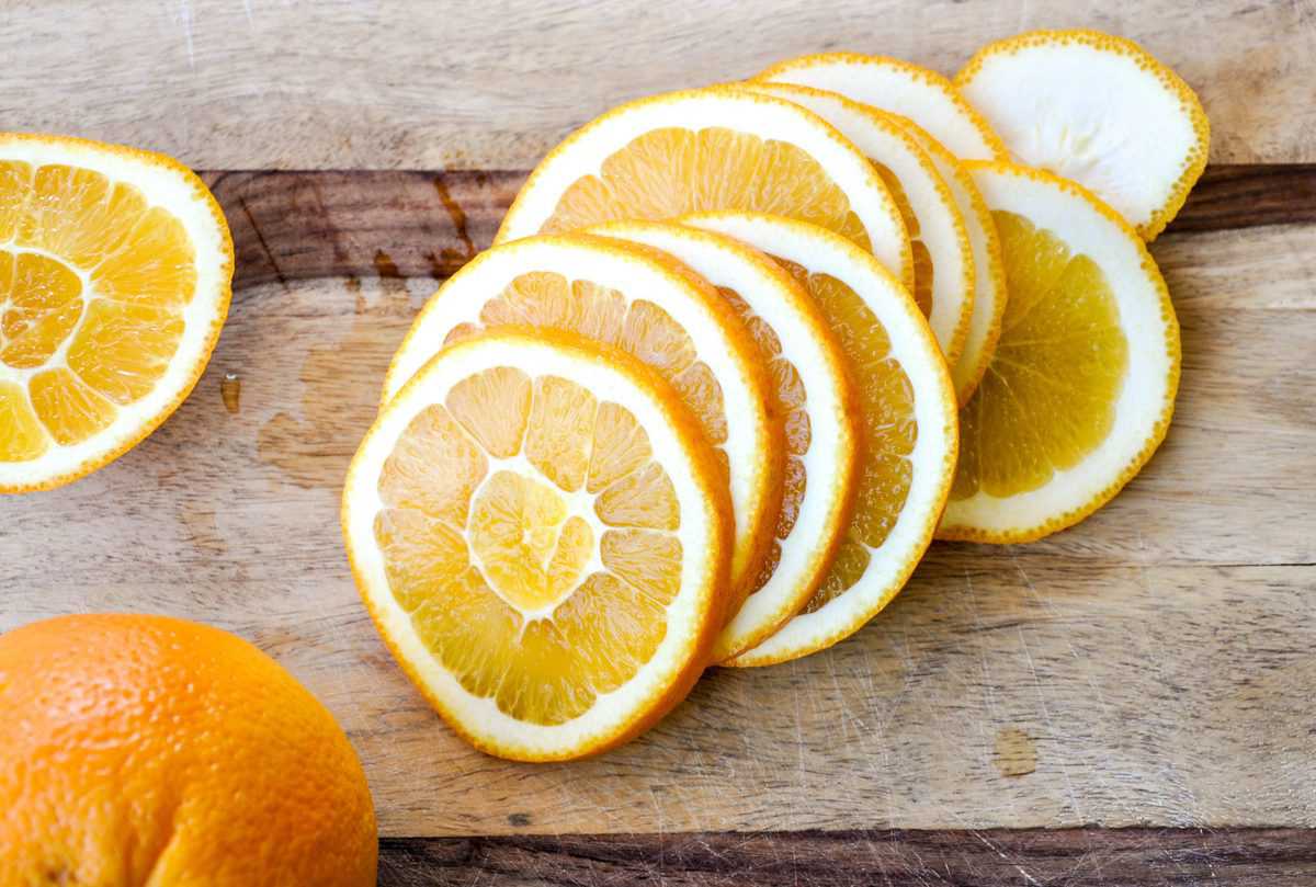 sliced dried citrus