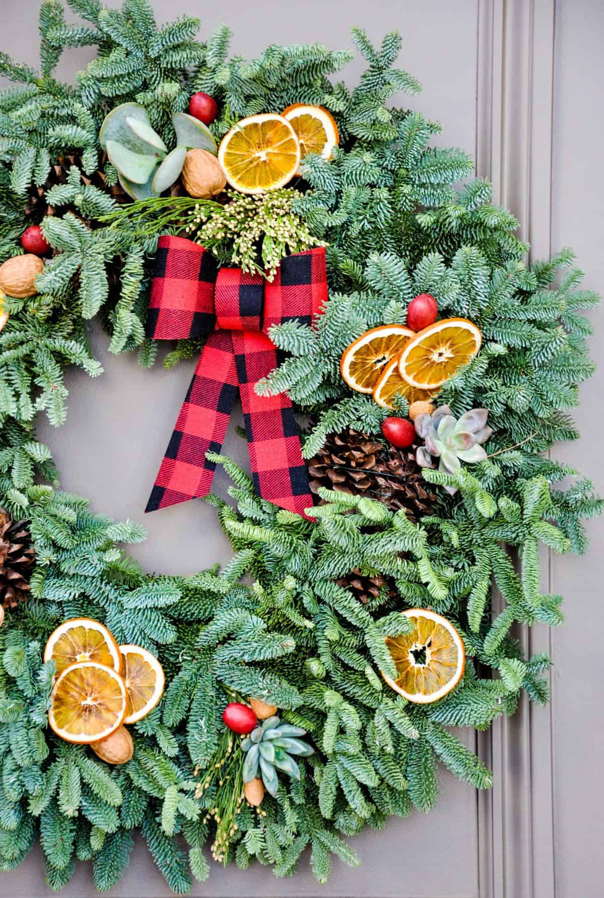 DIY Fresh Christmas Wreath - Clean and Scentsible