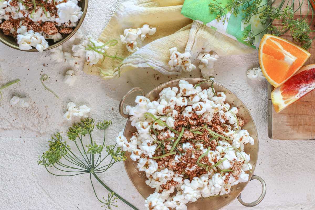 Spicy Cotija Popcorn recipe- Our Favorite Cheesy, Spicy Popcorn Seasoning