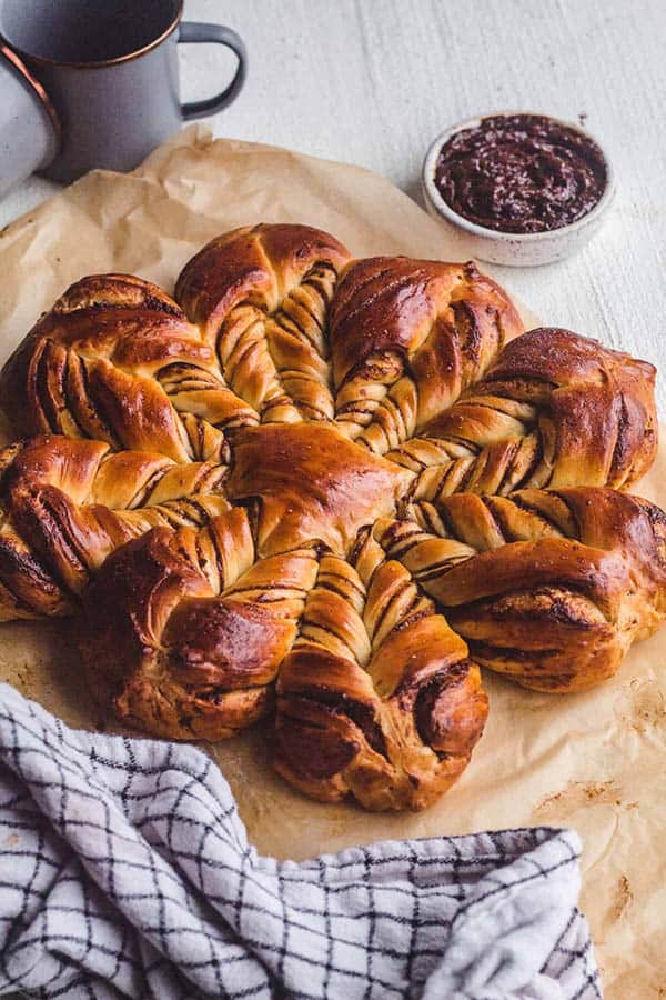 Soft and Buttery Prune Starbread recipe made with a puree made from prunes.