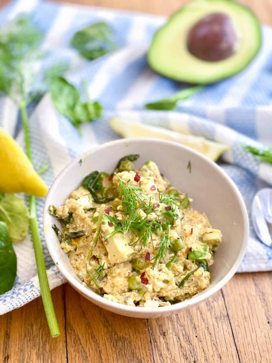 Greek-Inspired Spring Quinoa Salad