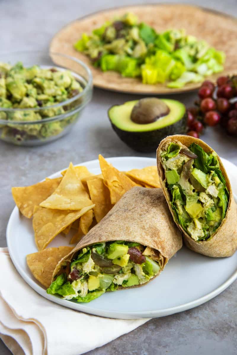 Avocado Chicken Salad Wraps from Bakes by Brown Sugar