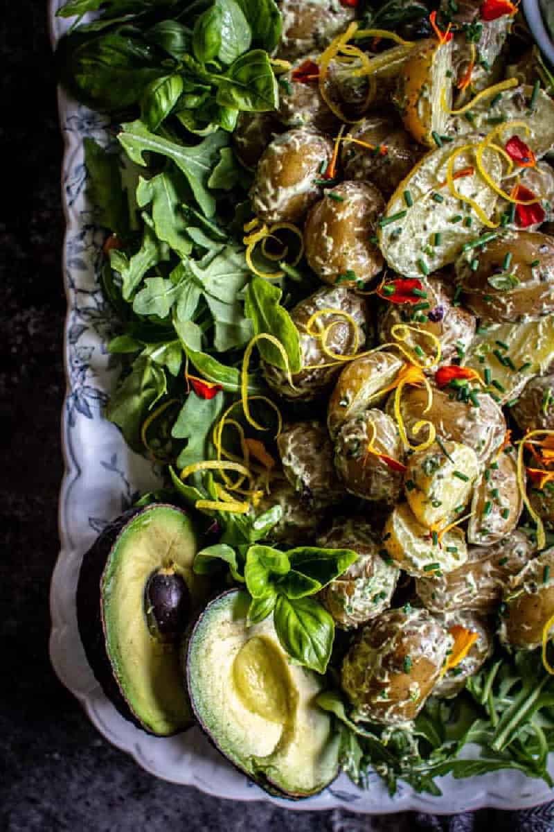 Potato Salad with Green Goddess Dressing from This Mess is Ours