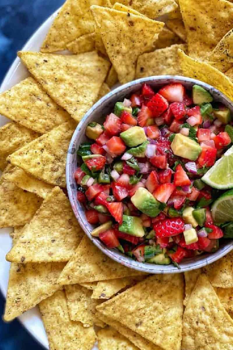 Strawberry Avocado Salsa from Sarah at The Delicious Life