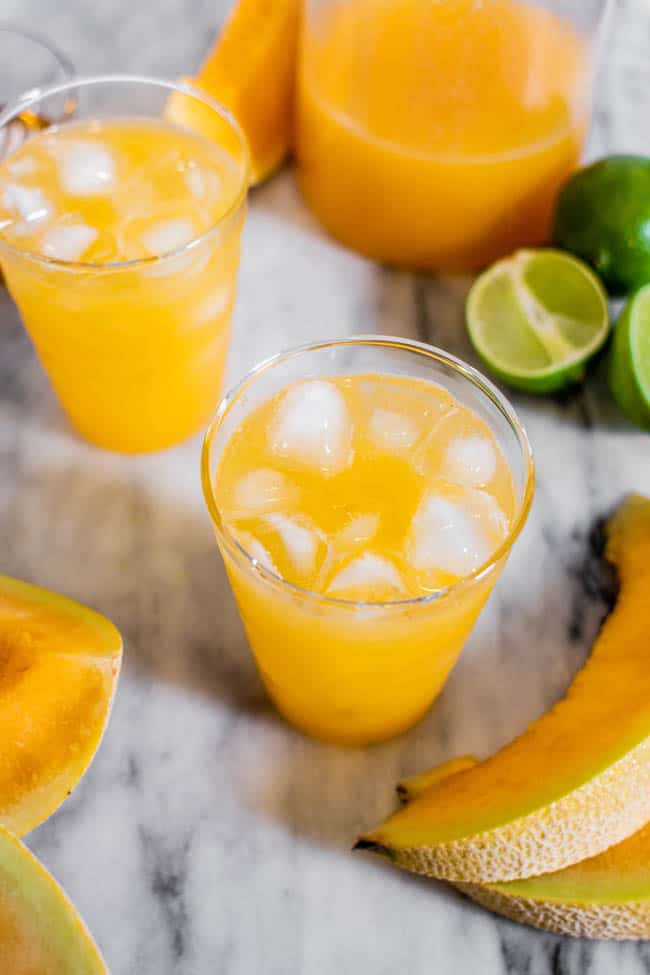 Our Cantaloupe Agua Fresca Recipe Is Sunshine in a Glass!