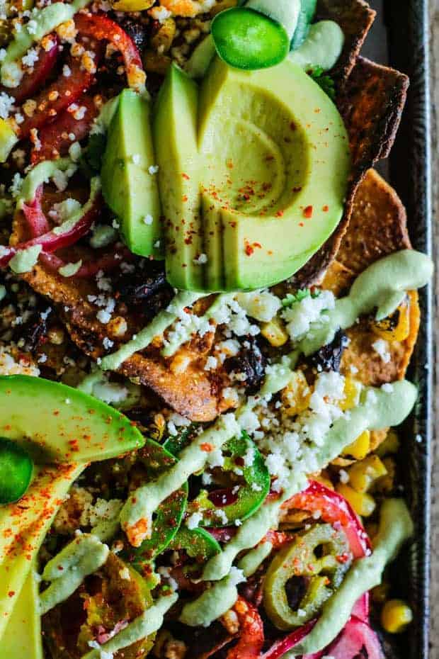 Happy Hour at Home Appetizer Sheet Pan Nachos from This Mess is Ours