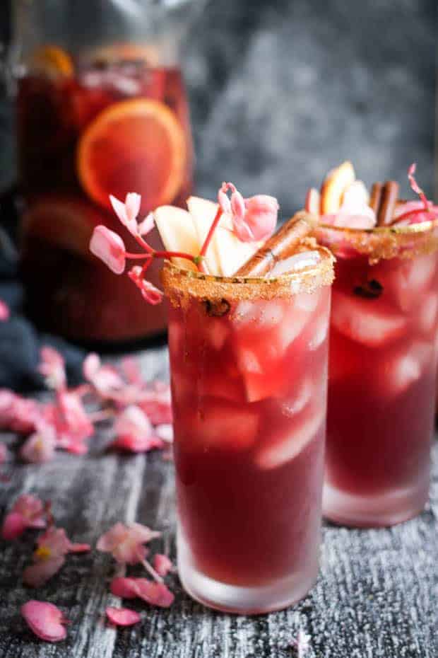 Red Apple Sangria Wine Cocktail recipe