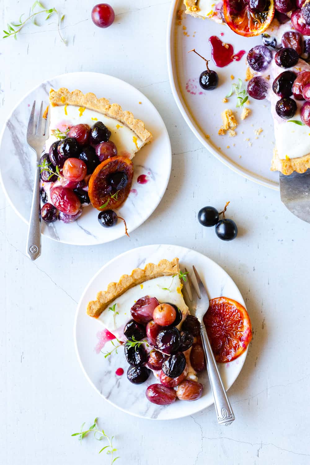 Roasted Grape and Goat Cheese Tart_Baking the Goods
