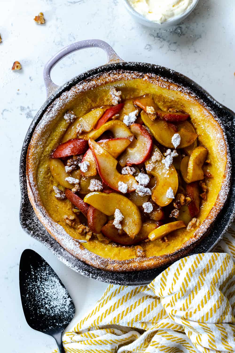 Spiced Pear and Walnut Dutch Baby_Baking the Goods