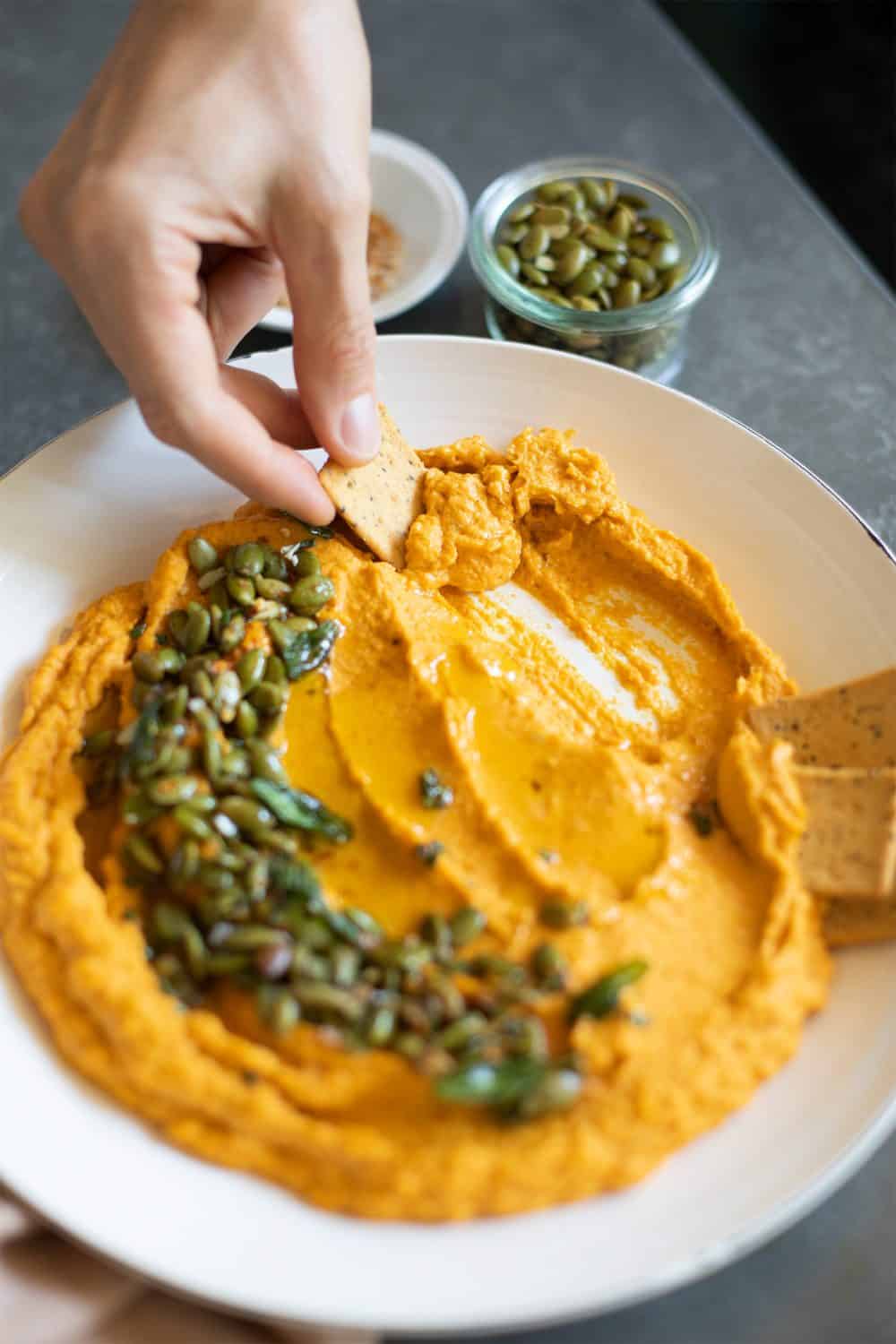 Pumpkin Hummus Recipe - Salt & Wind