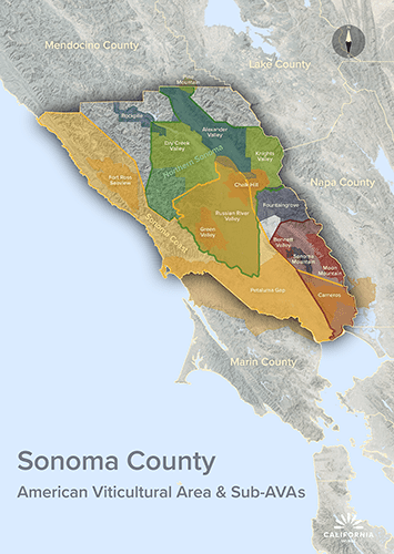 Microclimate Map Sonoma County