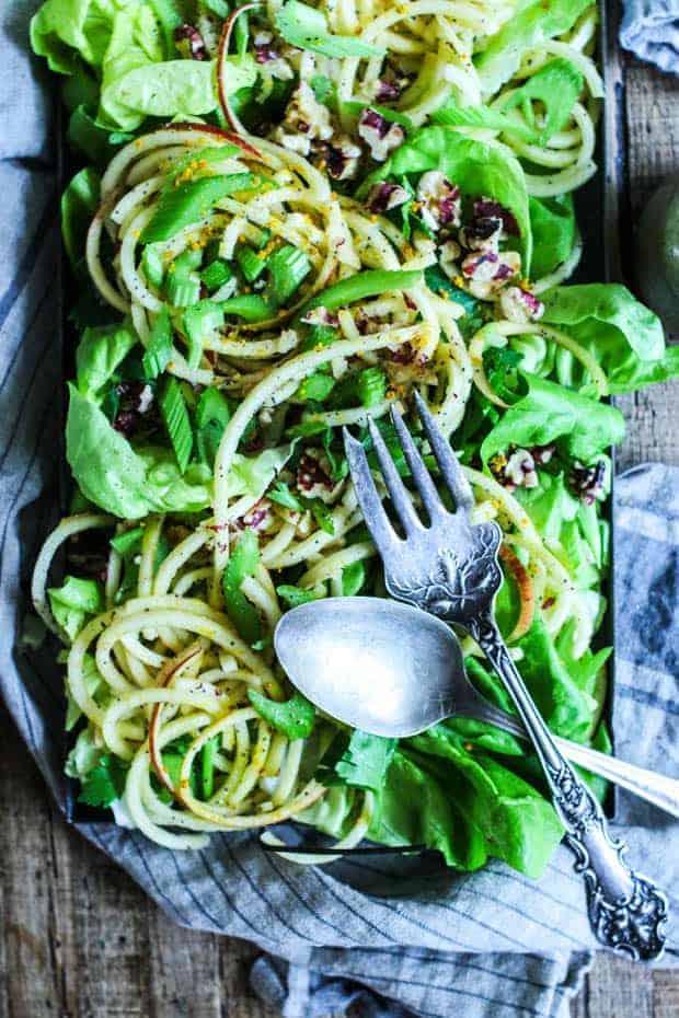 Spiralized Apple Salad