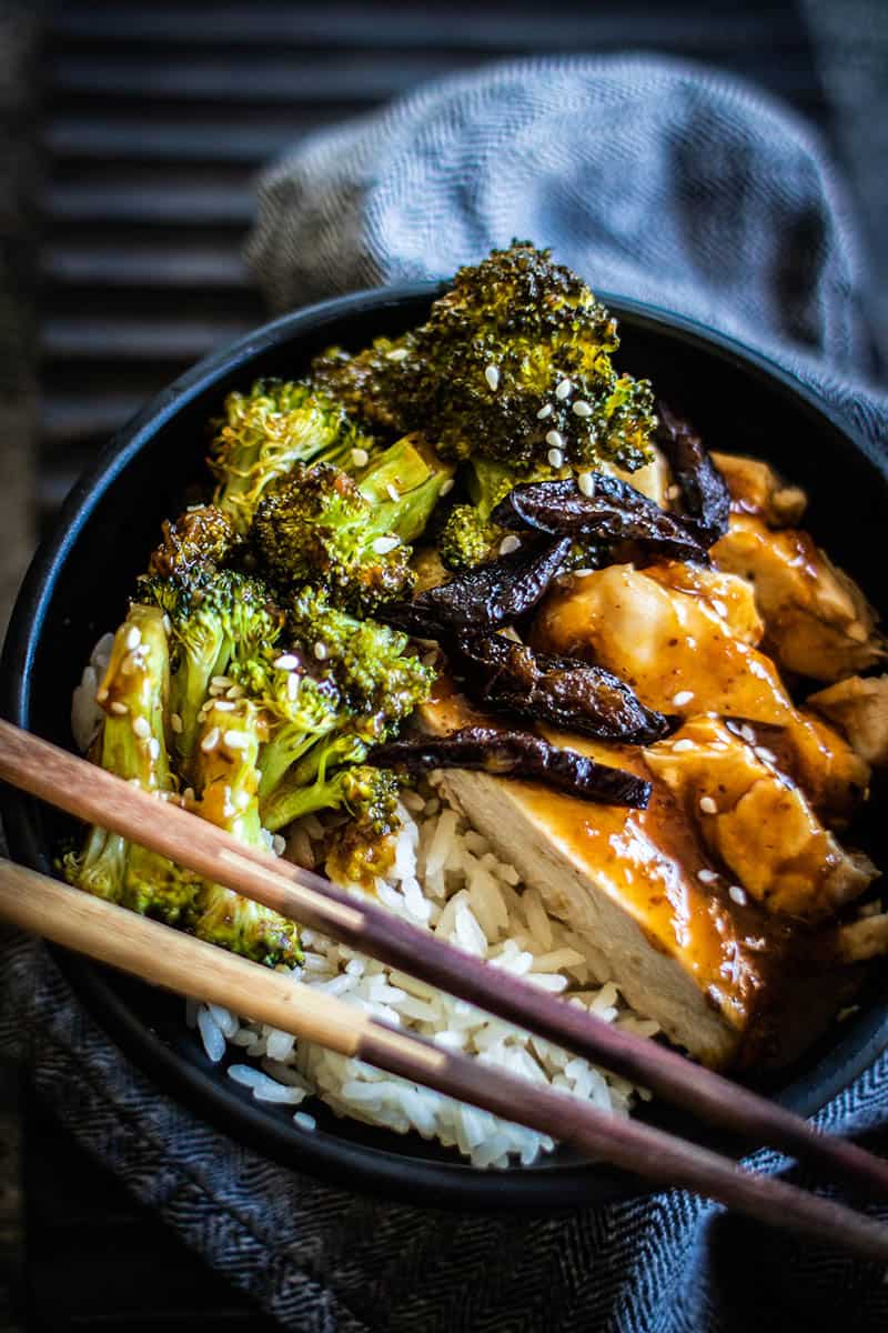 Sheet Pan Chicken Teriyaki Bowls