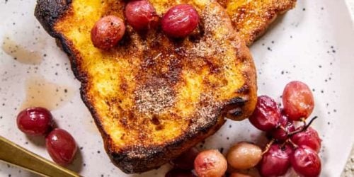 Easy Breakfast Recipes & A Modern Twist on French Toast with Roasted Grapes