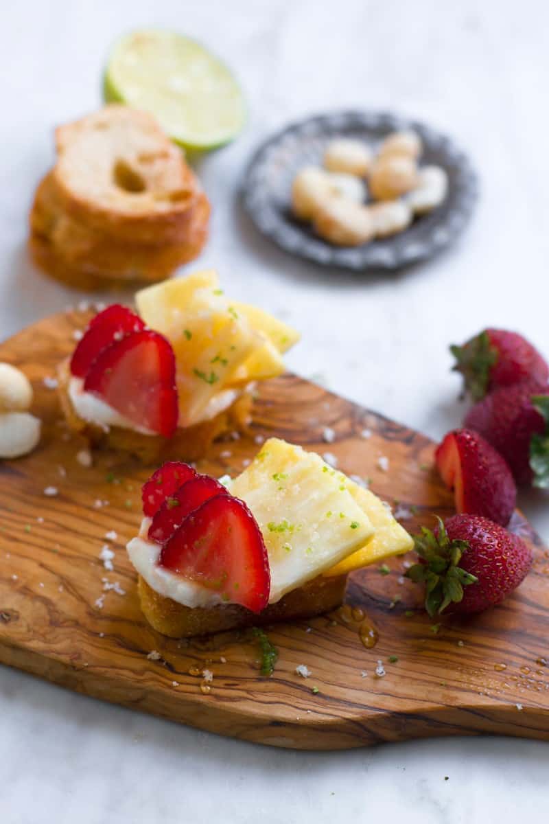 Tropical Breakfast Bruschetta 