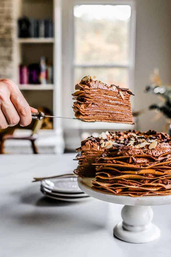 Chocolate Crepe Cake_This Mess is Ours