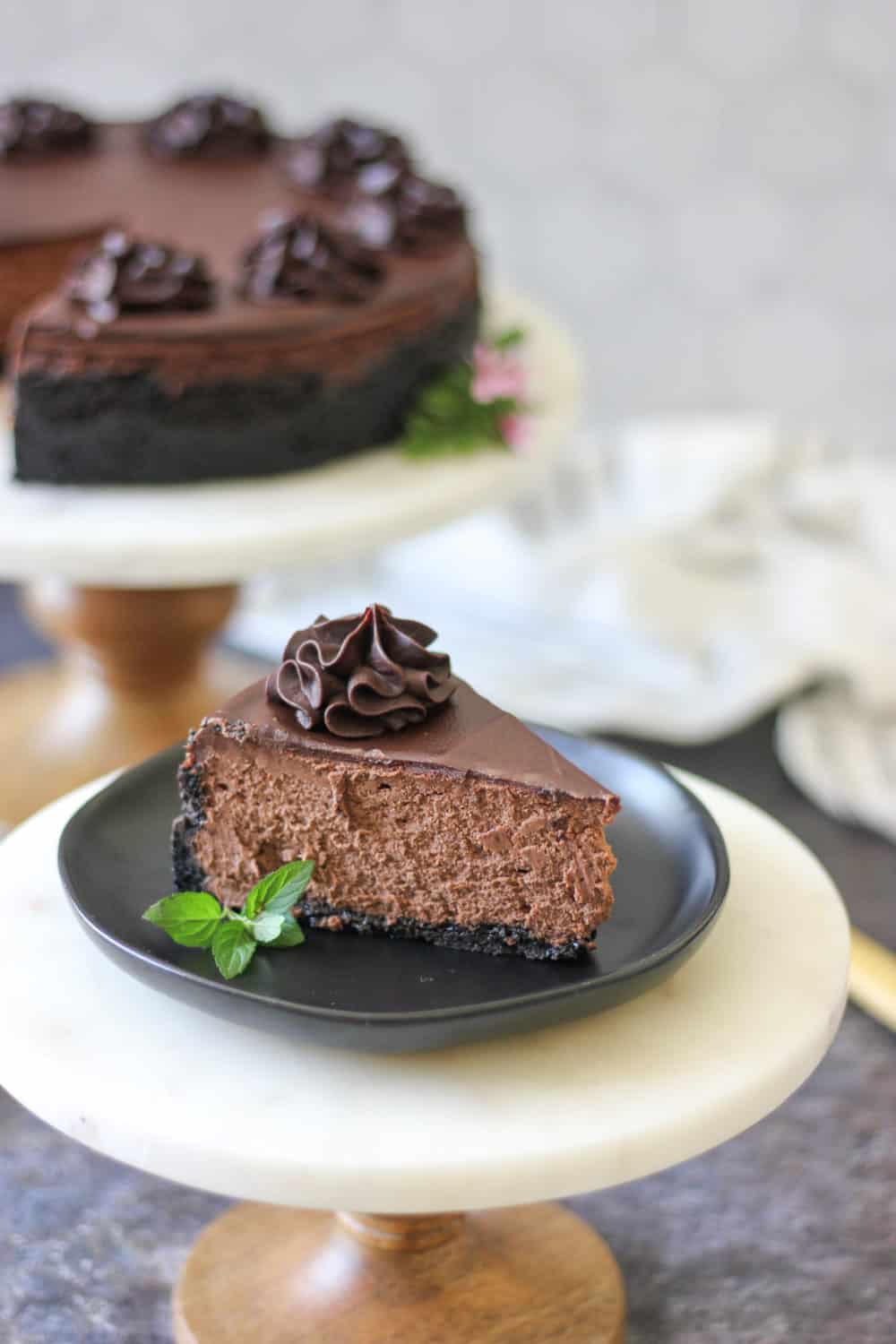 Double Chocolate Cheesecake with California Prunes