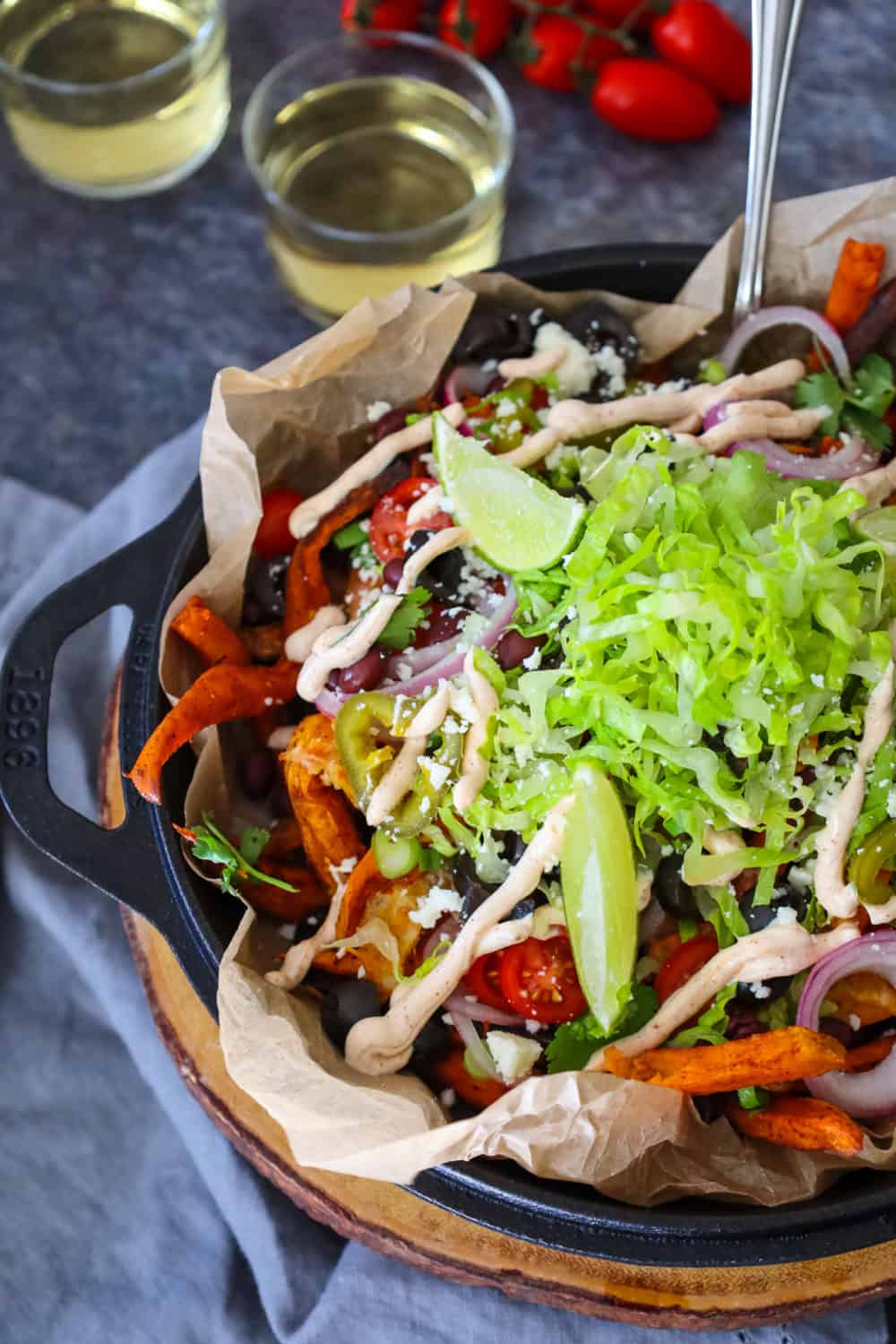 Sweet Potato Fry Nachos_Golden State Game Day Snacks