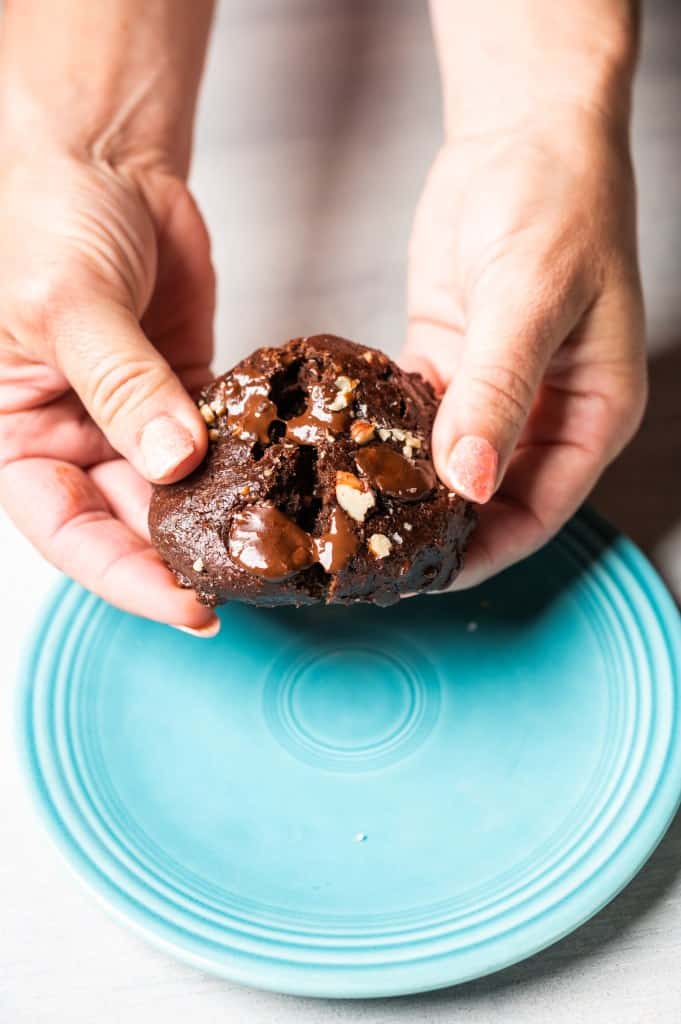 Chocolate Pecan Cookies with Prunes