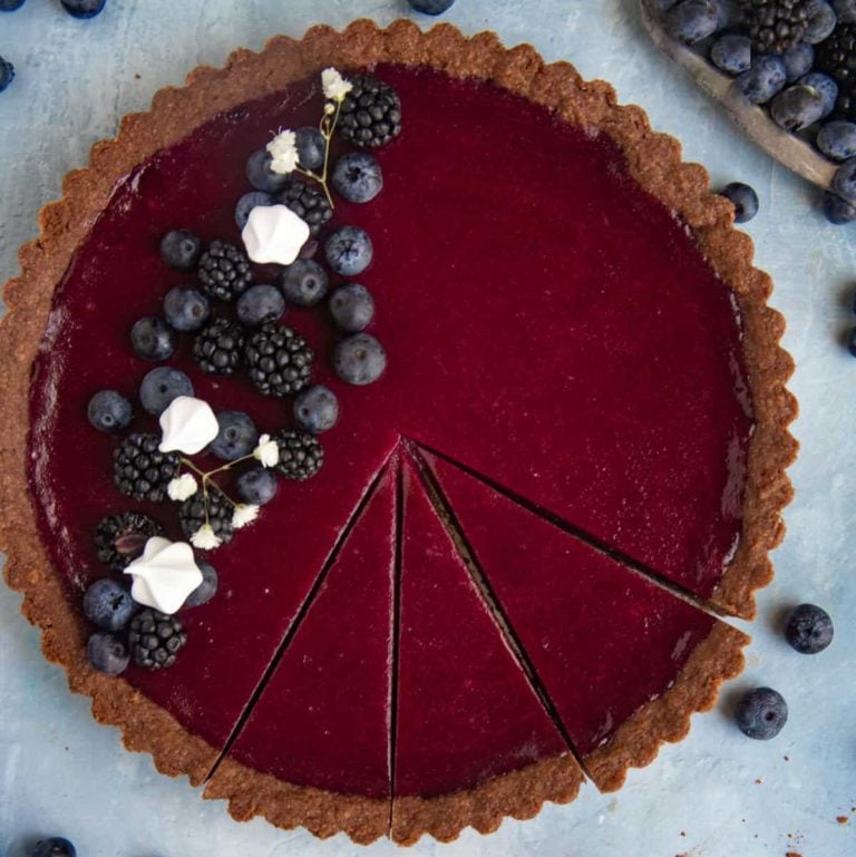 Blueberry Ricotta Cake with Lemon & Blueberry Compote - California Grown