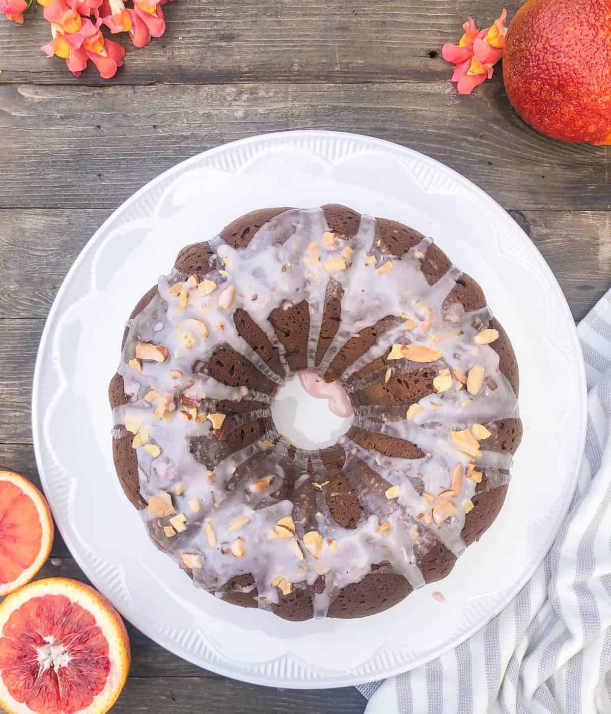 Blood Orange Almond Cake.