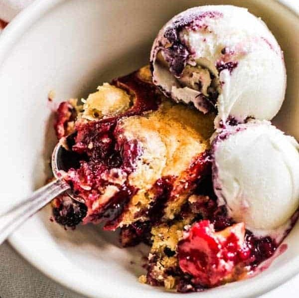 Black & Blueberry Cobbler