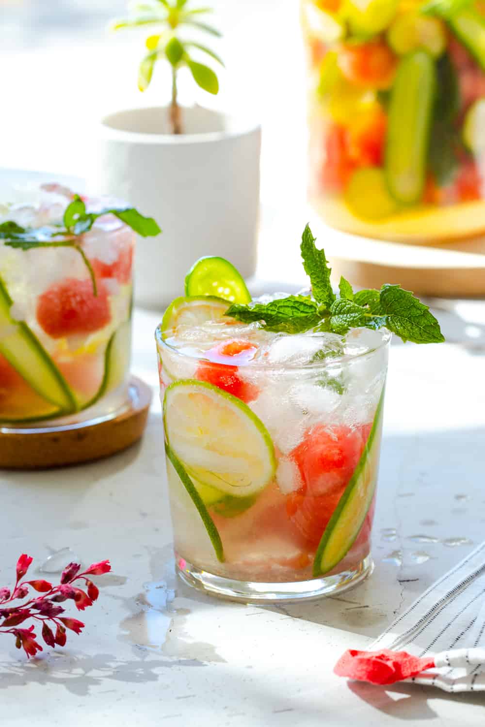 Cucumber Melon Sangria Cooler