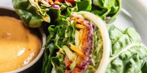A Simple Recipe for Rainbow Vegetable Wraps