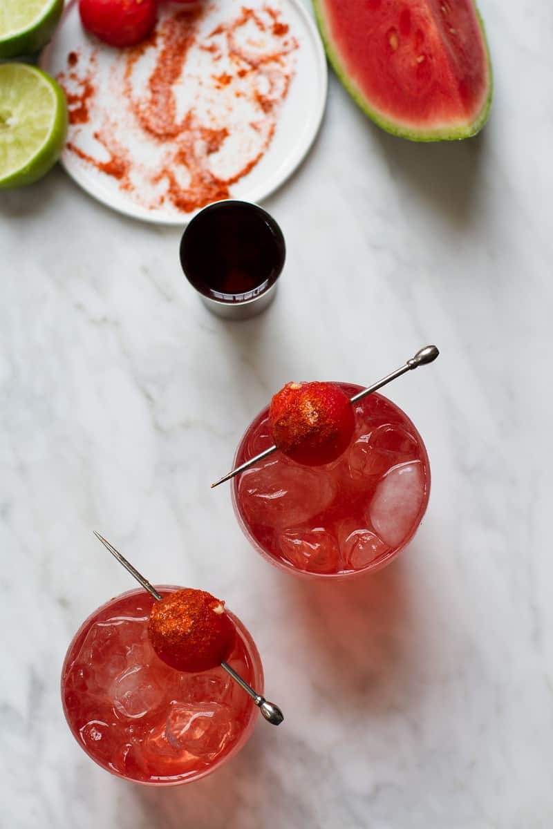 Watermelon Pomegranate Margaritas