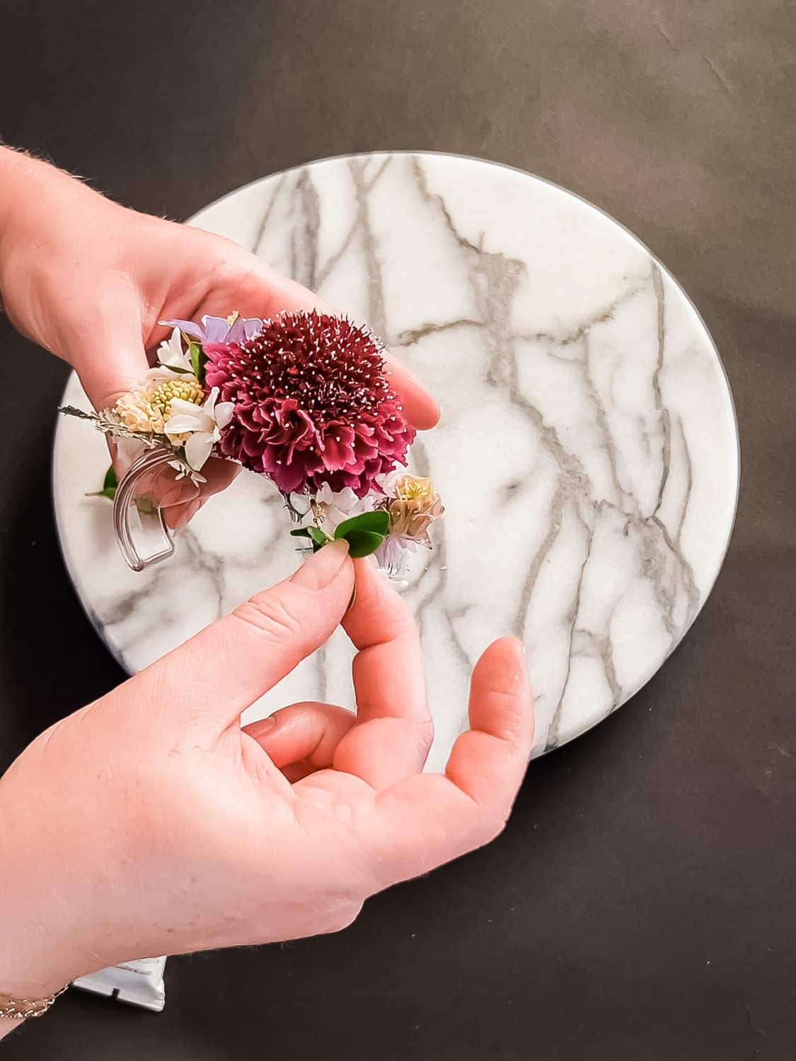 floral adhesive glue is perfect for delicate corsage work