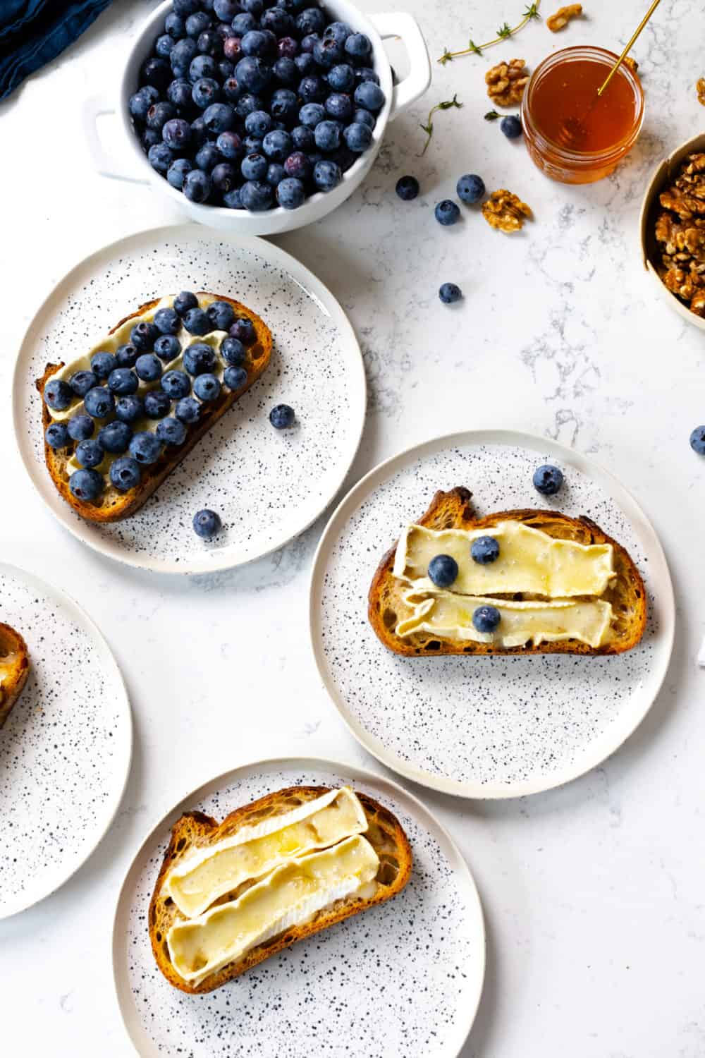 Blueberry Brie Walnut Toasts_Baking the Goods