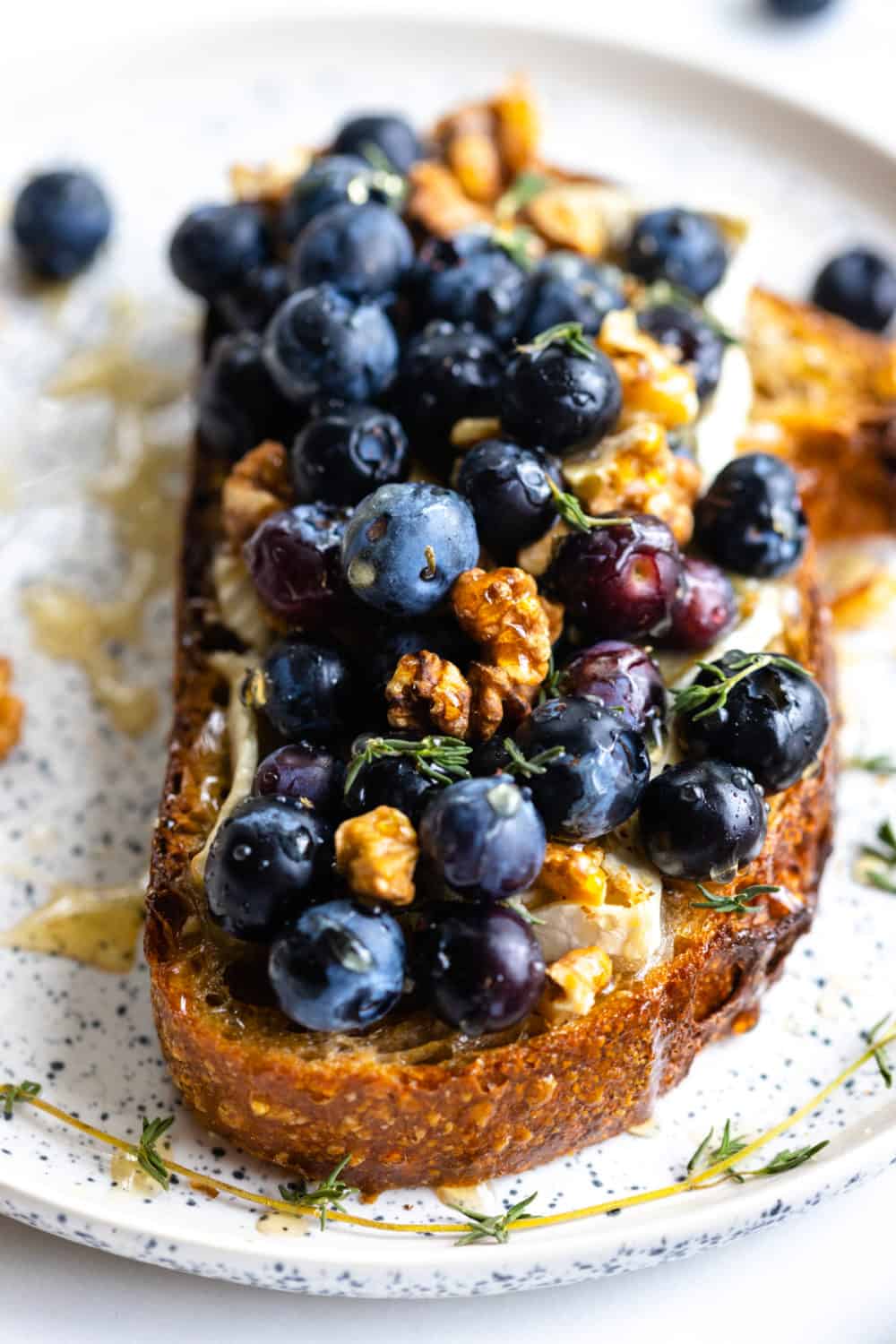 Blueberry Brie Walnut Toasts_Baking the Goods