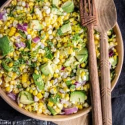 An Avocado Salad Recipe With Sweet Corn