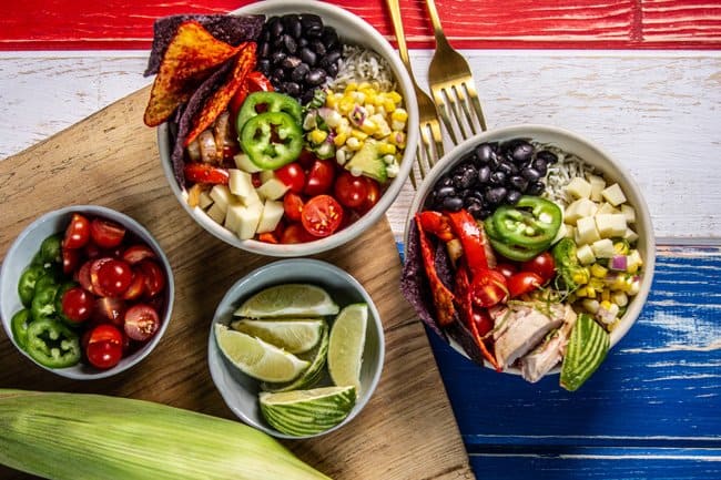 The Best 4th Of July Foods & Veggie Packed Burrito Bowls
