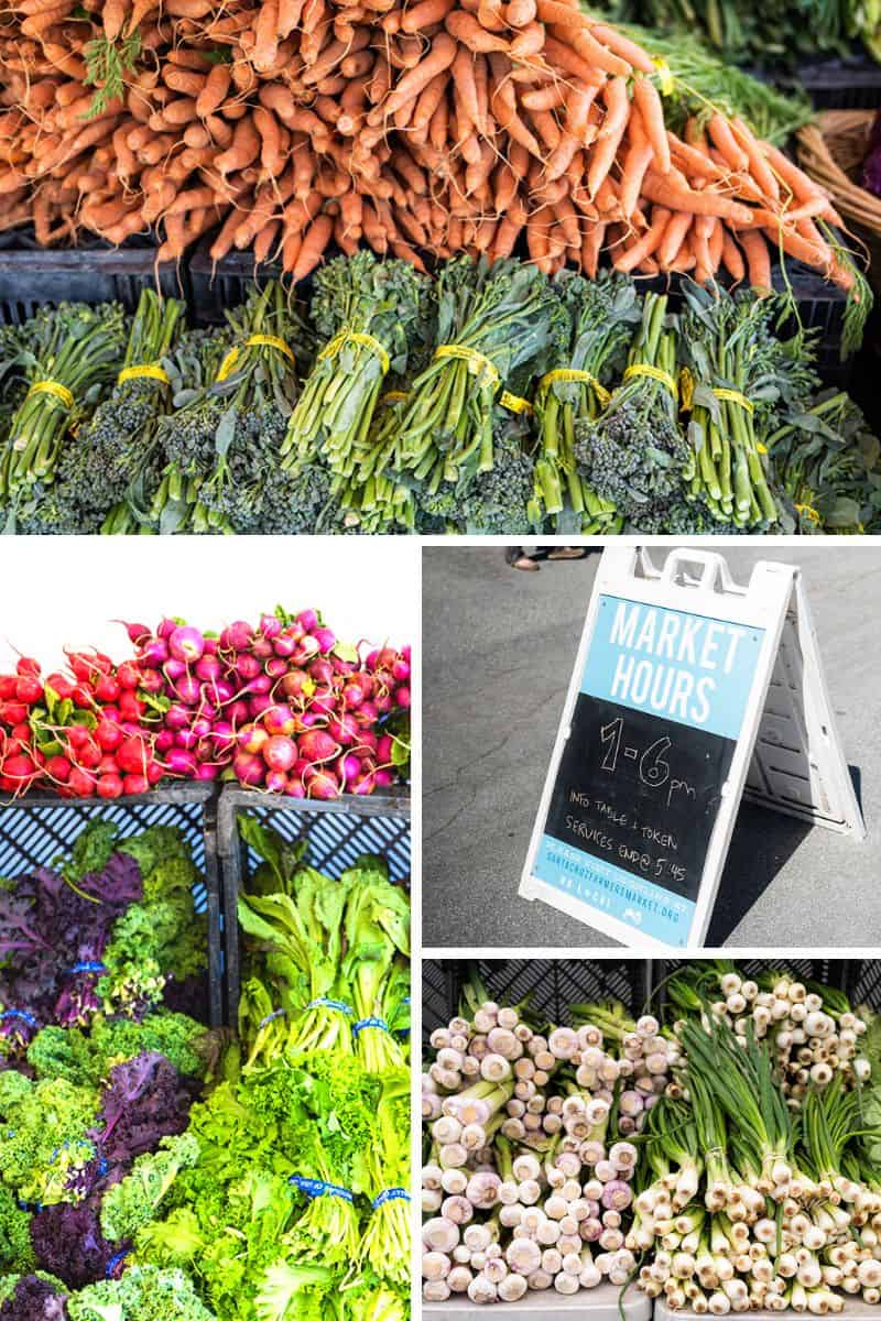 farmers market collage