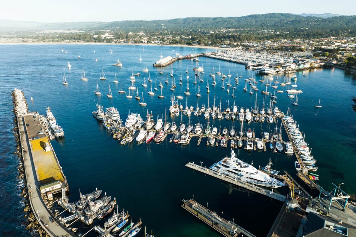 Aerial view of Monterey Bay