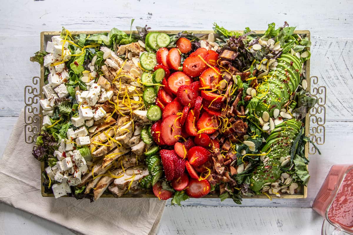 An Easy Summer-Inspired Play on Cobb Salad; Strawberry Salad With Chicken