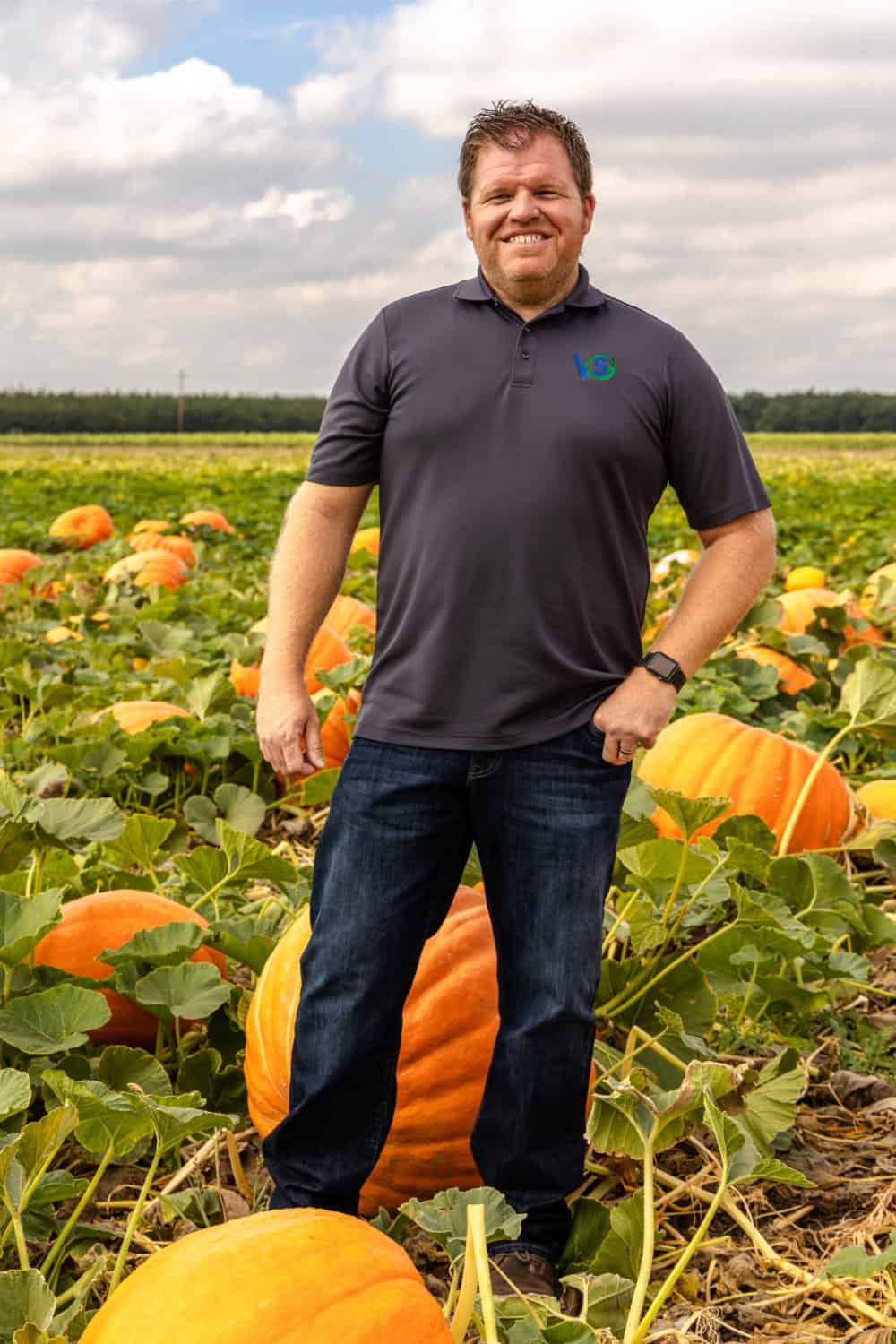 Ryan Van Gronigan of Van Gronigan and Sons Pumpkin Farms in Manteca, CA