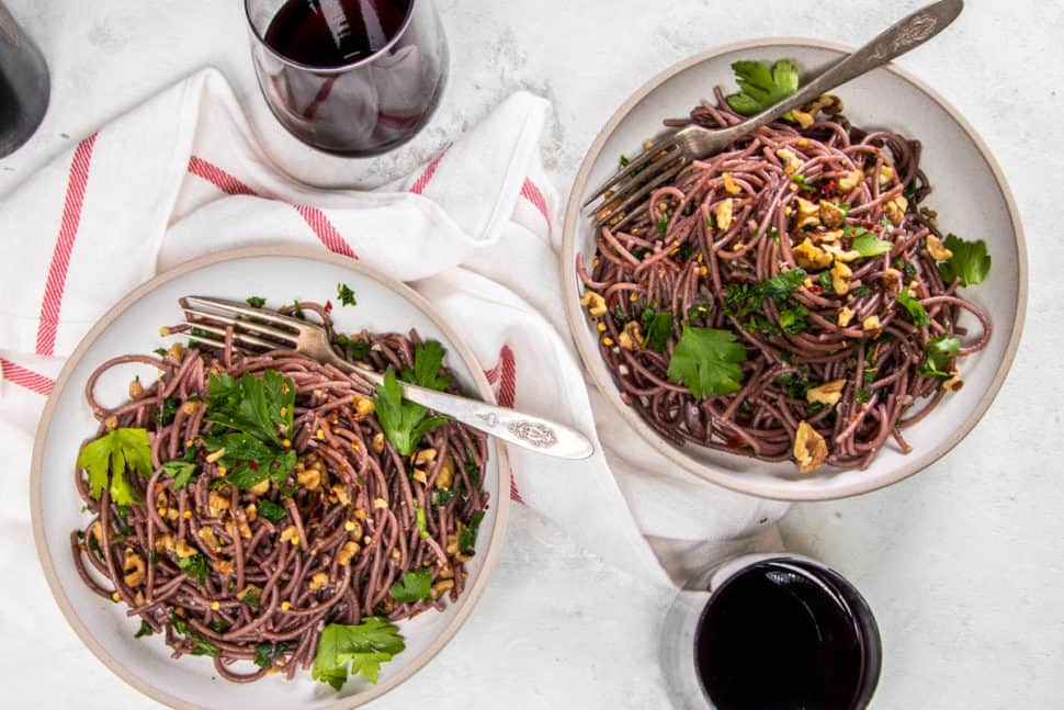 Cooking with Red Wine How to Make Red Wine Pasta California Grown