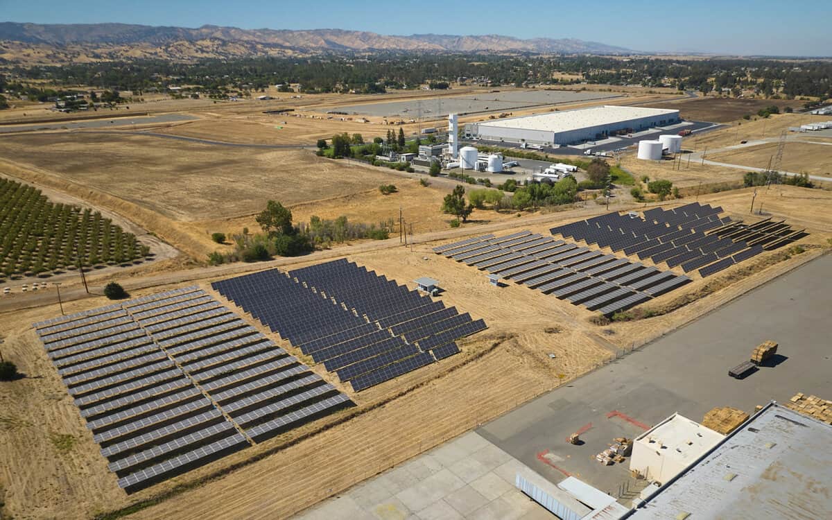 Aerial view of Mariani's Vacaville plant