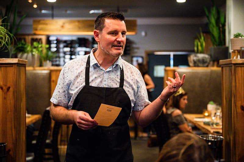 Chef Chris Shackelford at Trelio Food and Wine