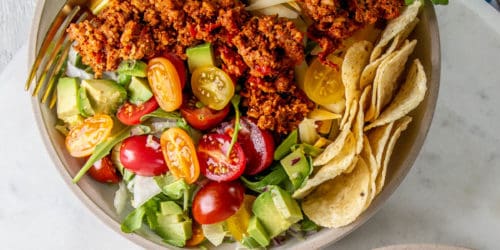 The Best Taco Salad Recipe With Walnut Taco Meat