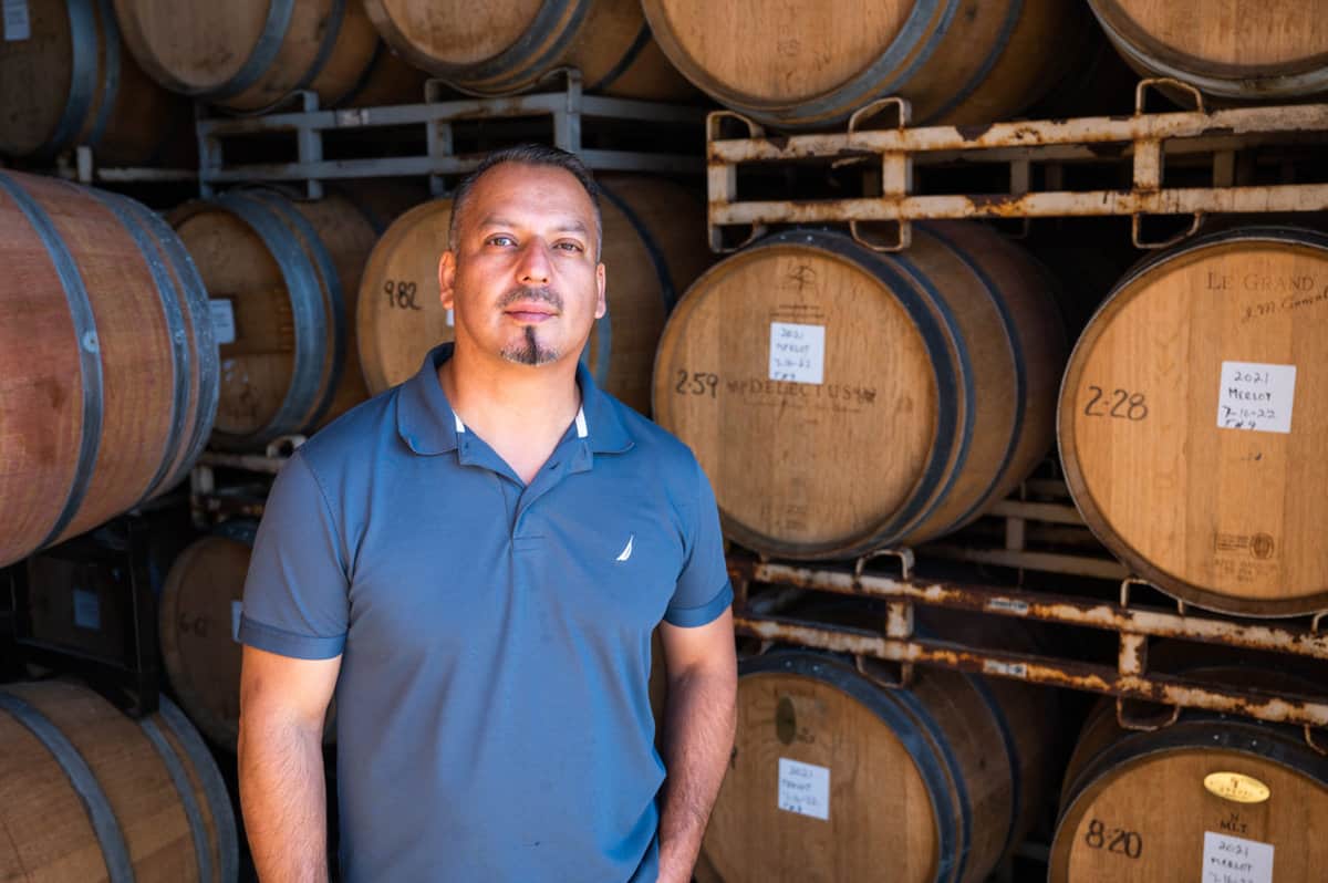 Miguel Sanchez, winemaker at San Joaquin Winery