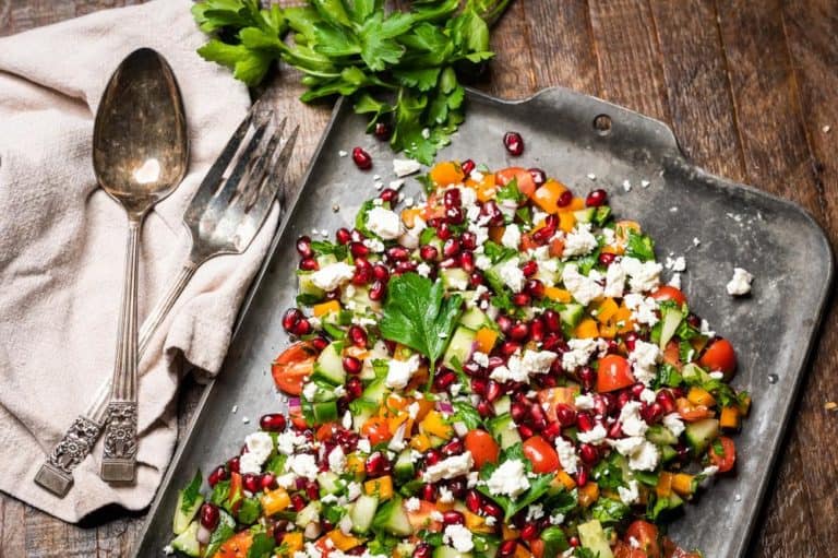 Israeli Salad with Feta cheese