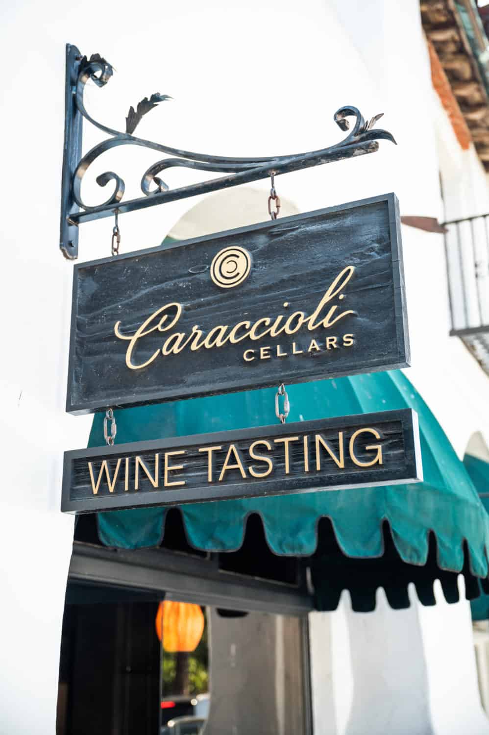 Sign outside Caraccioli Cellars