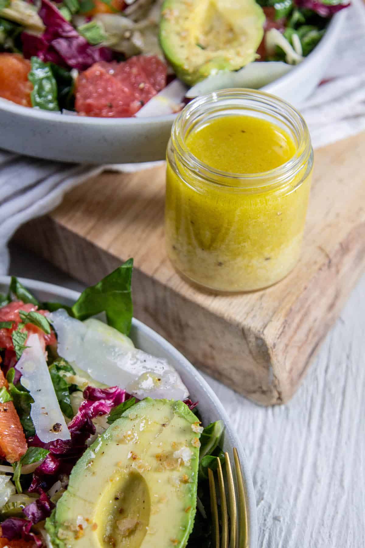 Lemon Pepper Salad Dressing Recipe + Video