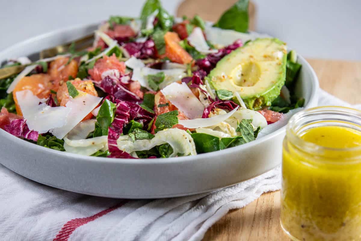 Lemon Pepper Salad Dressing Recipe + Video