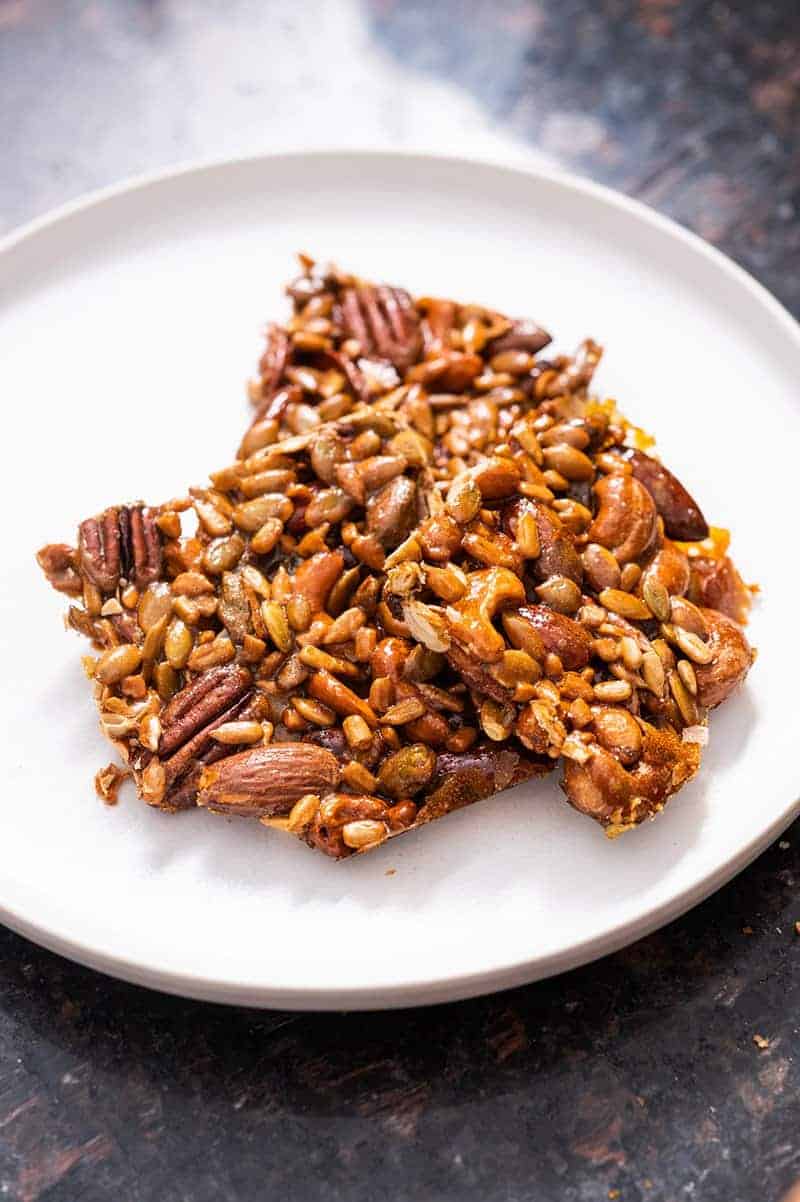 California Nut Bark made with Pistachios. Pistachios are grown only in California